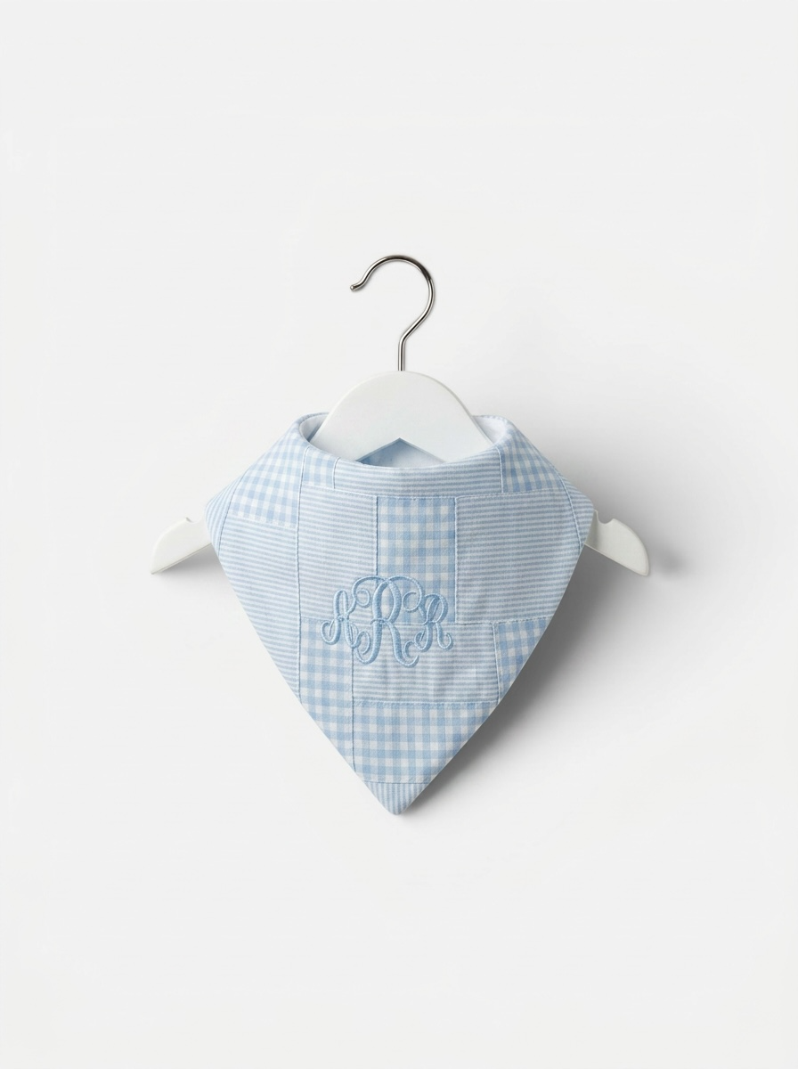 Personalized Quilted Boy Bib